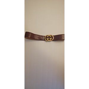 GUCCI vintage burgundy belt 28-30